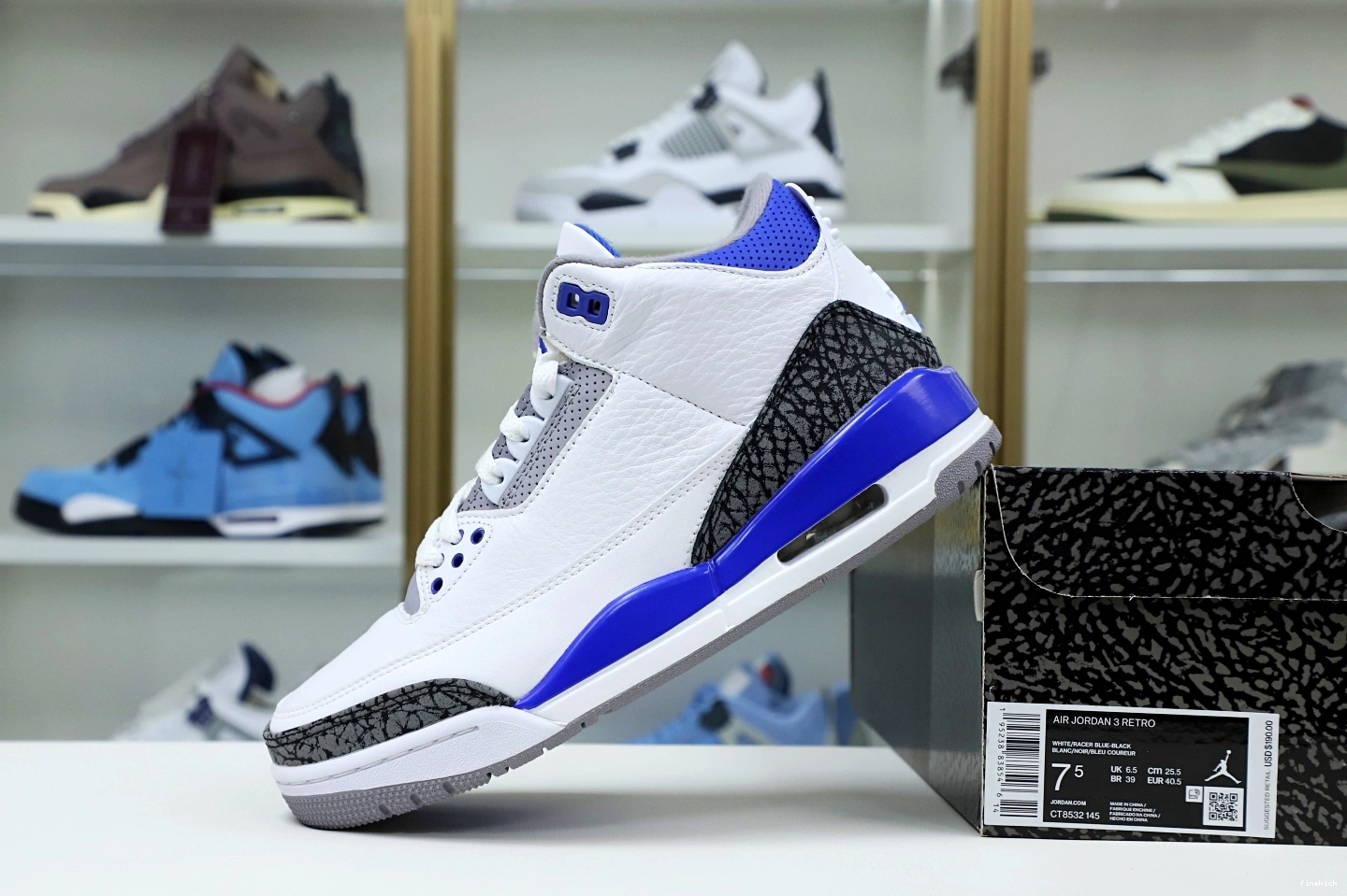'RACER (CT8532-145) BLUE' AIR 3 JORDAN RETRO 0316